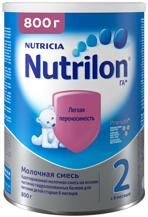 Смесь Nutrilon молочная гипоаллергенная 2 с 6 месяцев 800г