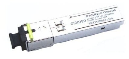 Модуль Osnovo SFP-S1SC13-G-1550-1310