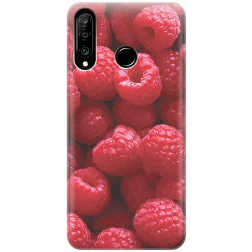 фото Re:pa накладка transparent для huawei p30 lite / honor 20s / honor 20 lite с принтом "малинки"