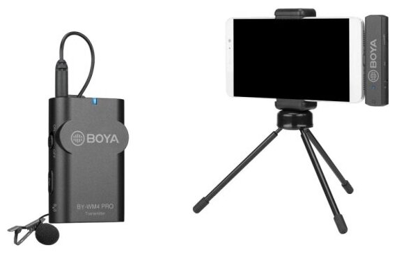 Двухканальный беспроводной микрофон нового поколения Boya BY-WM4 Pro-К5 для устройств с разъемом USB Type-C