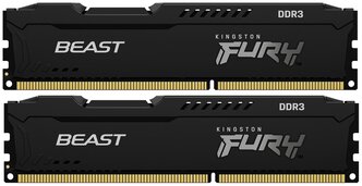 Оперативная память Kingston FURY Beast 8 ГБ (4 ГБ x 2) DDR3 1600 МГц DIMM CL10 KF316C10BBK2/8