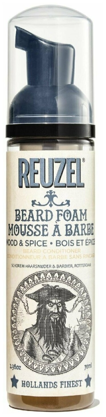 Кондиционер-пена Reuzel Wood & Spice Beard Foam для бороды 70мл