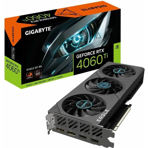 Видеокарта Gigabyte NVIDIA GeForce RTX 4060TI 8192Mb (GV-N406TEAGLE-8GD)