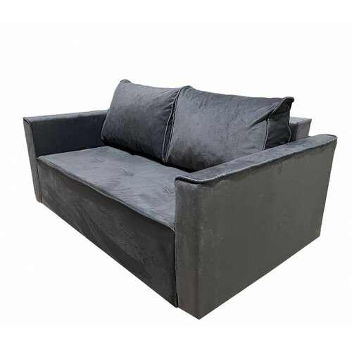 Диван мини Премьер с независимым пружинным блоком 125х100 (велюр cabrio, серый)