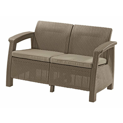 Диван Keter Corfu Love Seat Cappuccino 227644