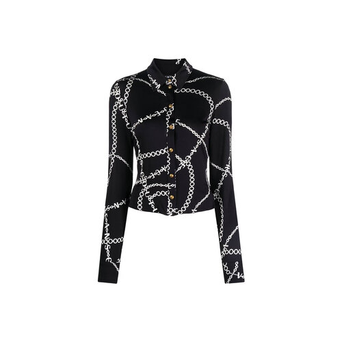 Блуза  Versace, размер 46, черный