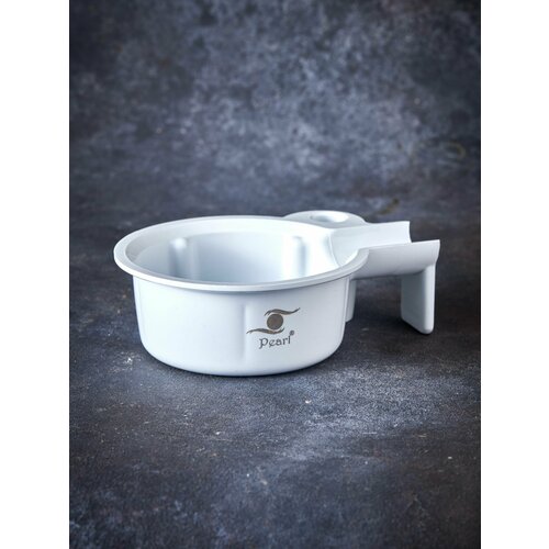 Чаша для бритья мужская/Чаша для взбивания пены Pearl SSB-15 (белая)