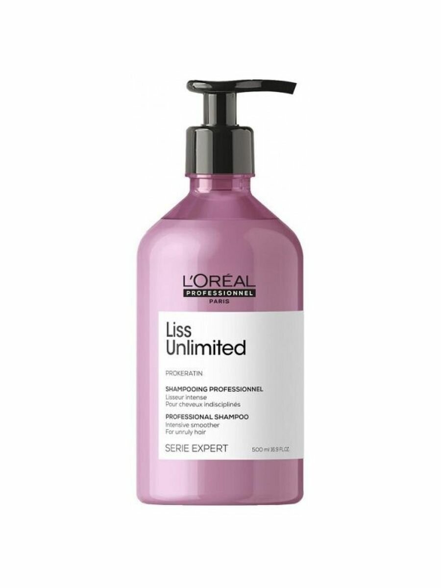 Loreal Liss Unlimited Shampoo - Разглаживающий шампунь 500 мл