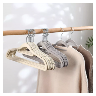 Набор вешалок для одежды Xiaomi Jeko&Jeko Non-slip Flocking Hanger Green 30 шт (SWH-2521) - фотография № 5