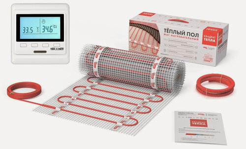 Изображение товара Нагревательный мат, СТН КМ-375-2,5 м2 с программируемым терморегулятором