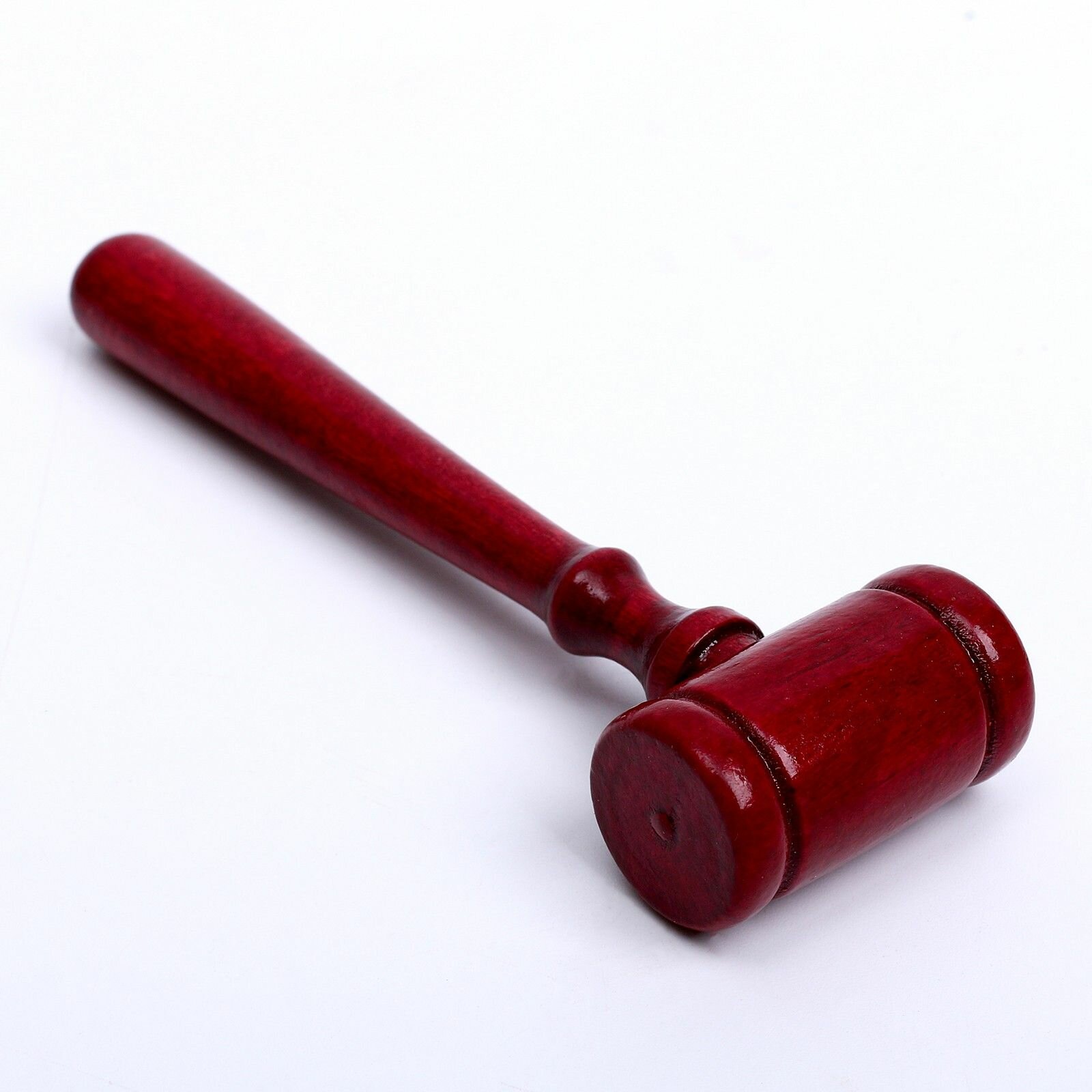 Деревянный детский молоточек "Красный молот", размер 11 х 3,5 х 1,4 см