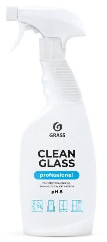 Комплект 7 штук, Профхим д/стекл-зеркал поверхностей Grass/Clean Glass PROF, 0.6л_т/р