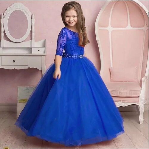 Платье VeronicaiKo, нарядное, размер 30, синий