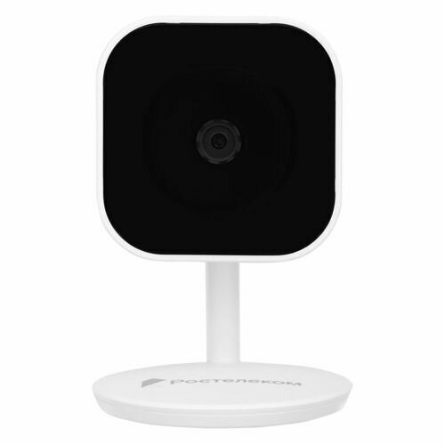 Камера видеонаблюдения IP wi-fi Рстелеком домашняя IPC8232SWC-WE-B белый, FullHD, ИК-подсветка 10м, голосовая связь, видеоаналитика