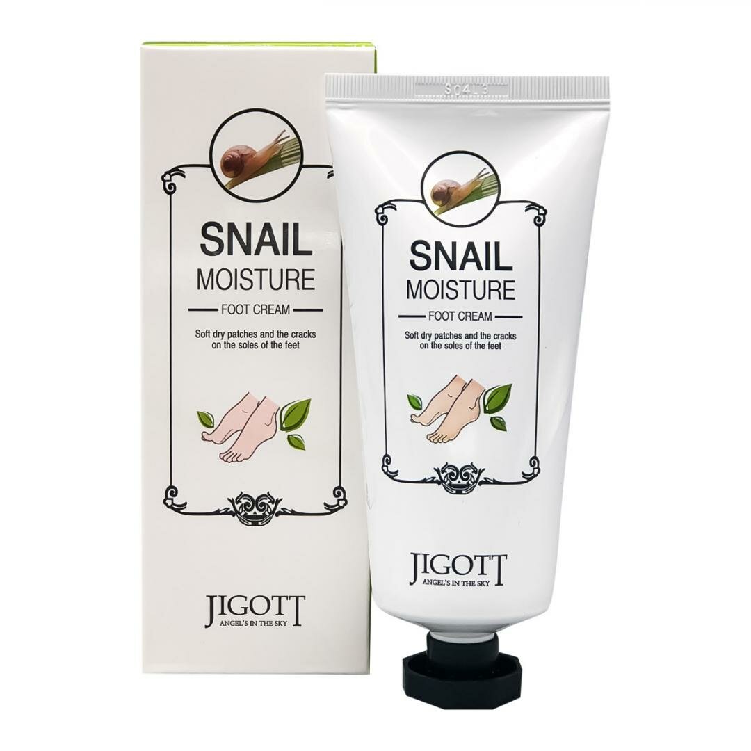 JIGOTT Snail Moisture Foot Cream Увлажняющий крем для ног с муцином улитки