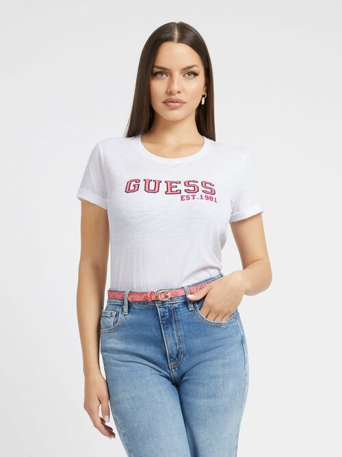 Футболка GUESS, размер 48/L, белый