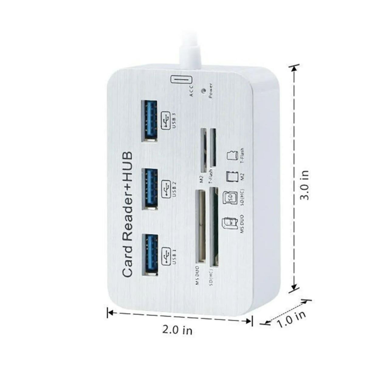 USB хаб-картридер HUB USB 30/31 3xUSB MS DUO SD (HC) M2 T-Flash Дисконт 63