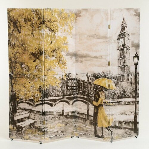 Ширма Картина маслом Прогулка по Лондону 200 х 160 см сборная 9814₽