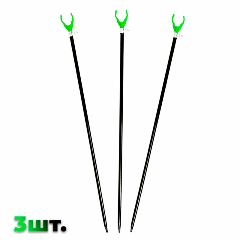 фото Подставка удилища телескоп 70-140см рогач зеленый 3шт.