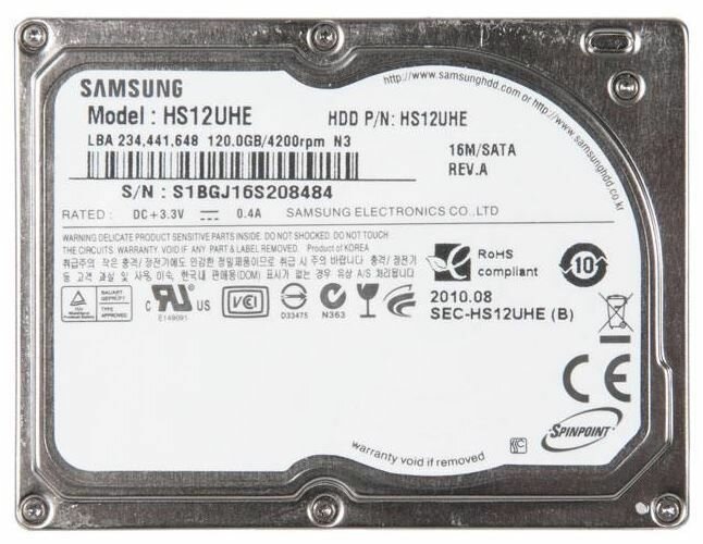 Внутренний жесткий диск HS12UHE для MacBook Air