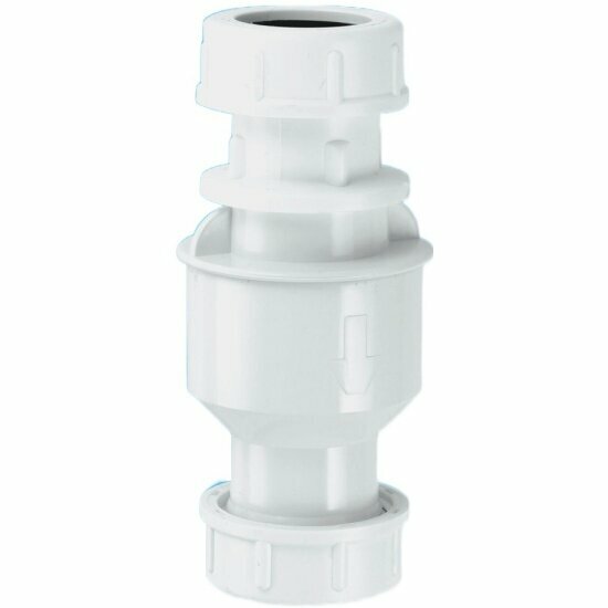 Клапан обратный канализационный Mcalpine CONVALVE, вертикальный, (сифон для кондиционера), мембрана, компрессионное соединение 19-23 мм