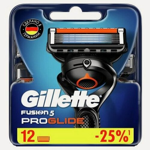 Изображение товара Сменные кассеты для бритья Gillette Fusion5 ProGlide, 12 шт