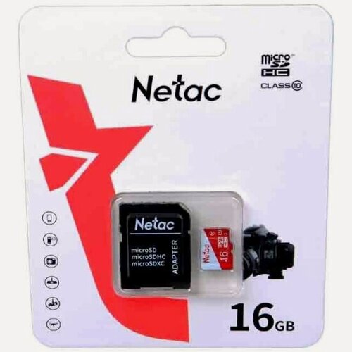 Изображение товара Карта памяти Netac P500 ECO MicroSDHC 16GB Class 10 UHS-I 30Mb/s + ADP (NT02P500ECO-016G-R)