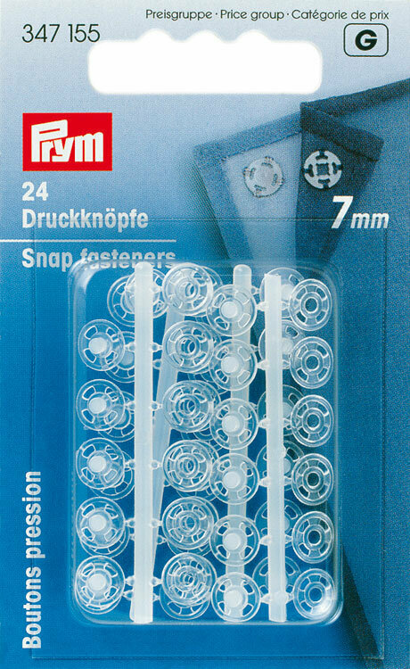 Кнопки Prym Кнопки пришивные (347155, 347156) 7 мм, 24 шт., прозрачный