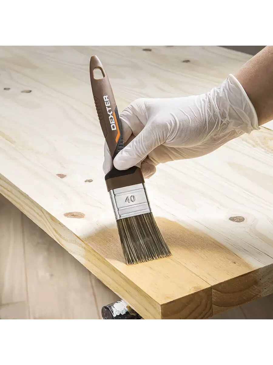 Кисть для лаков и антисептиков 50 мм — фото 1