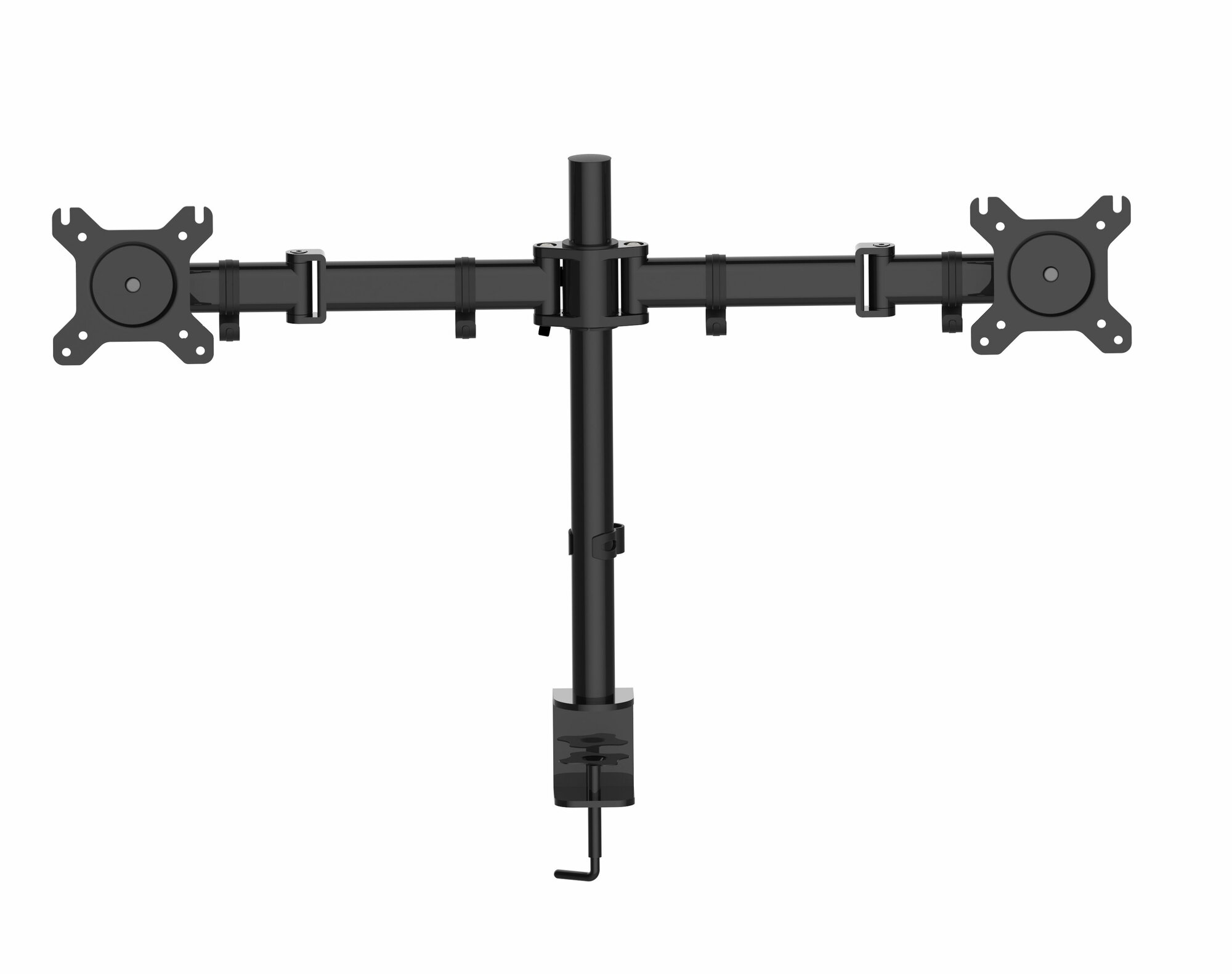 Кронштейн для мониторов Cactus CS-VM-D29-BK, до 27", до 10кг, настольный, поворот и наклон, черный