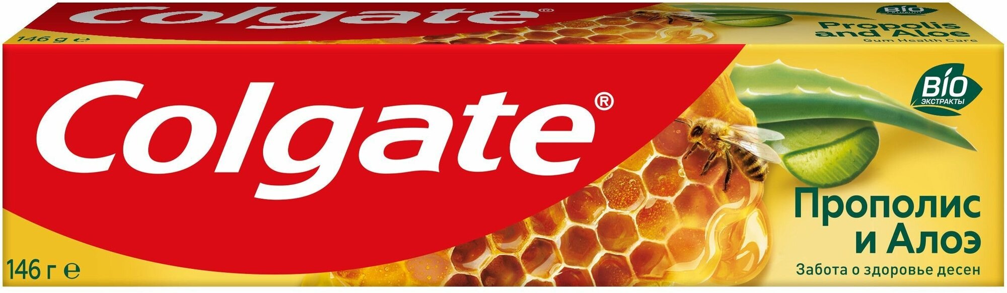Зубная паста Colgate "Прополис и алоэ", от кариеса, против неприятного запаха, 100 мл — фото 1