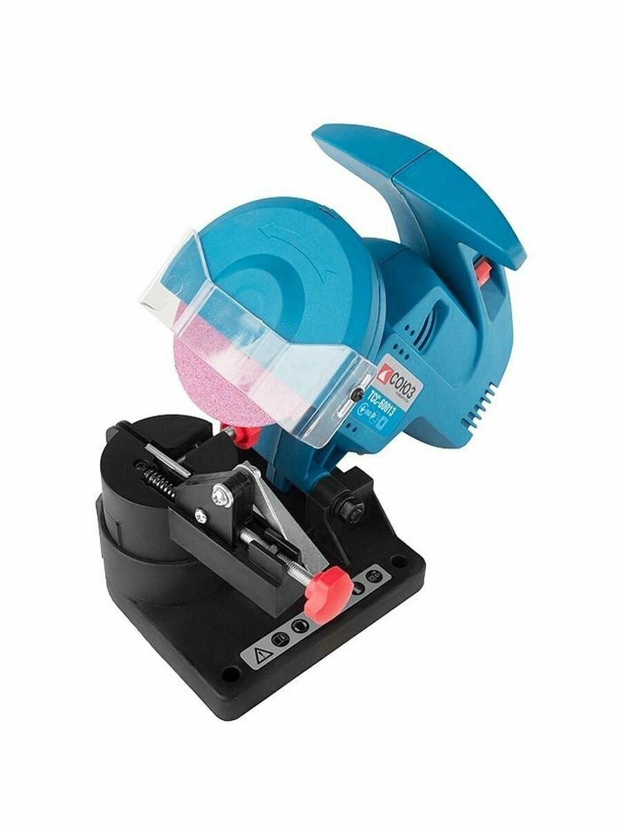 Точильный станок для цепей СОЮЗ ТСС-60013 Потребляемая мощность - 160 Вт Число оборотов - 7500 об/мин Гарантия производителя - 1 год