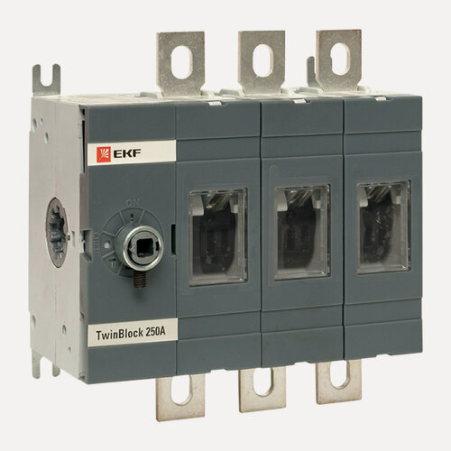 Изображение товара Рубильник 250A 3P без рукоятки управления TwinBlock EKF - 1 шт