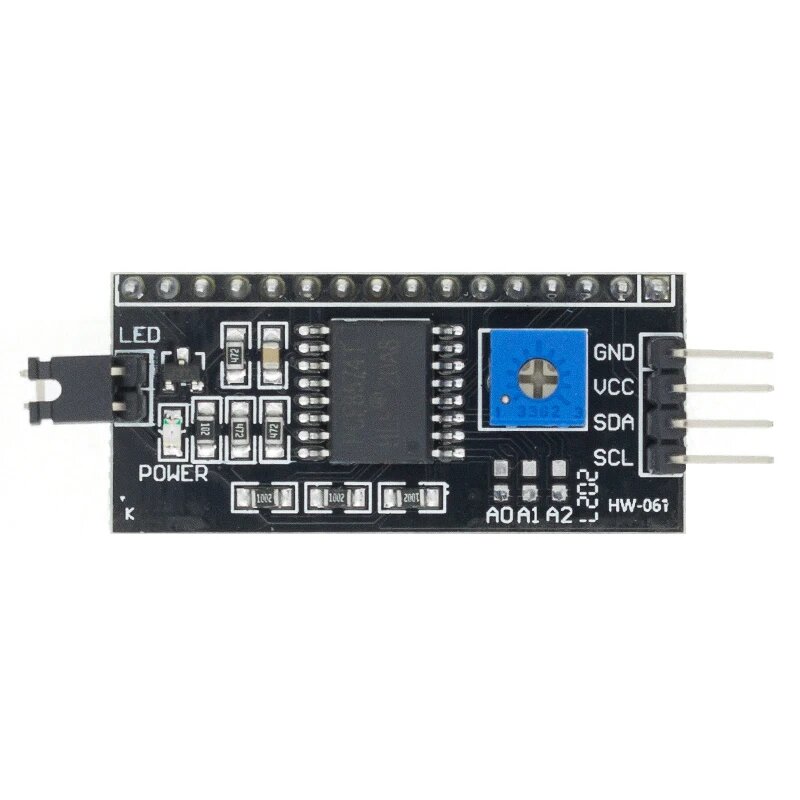 Адаптер для ЖК-экрана PCF8574 IIC I2C TWI последовательный интерфейс SPI 1602 2004 LCD 1602