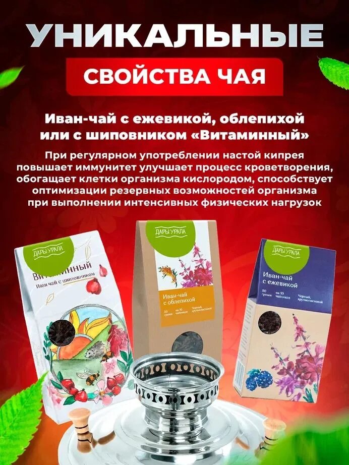 Самовар на дровах Малиновка "Подарочный", нержавеющая сталь, 5 л — фото 1