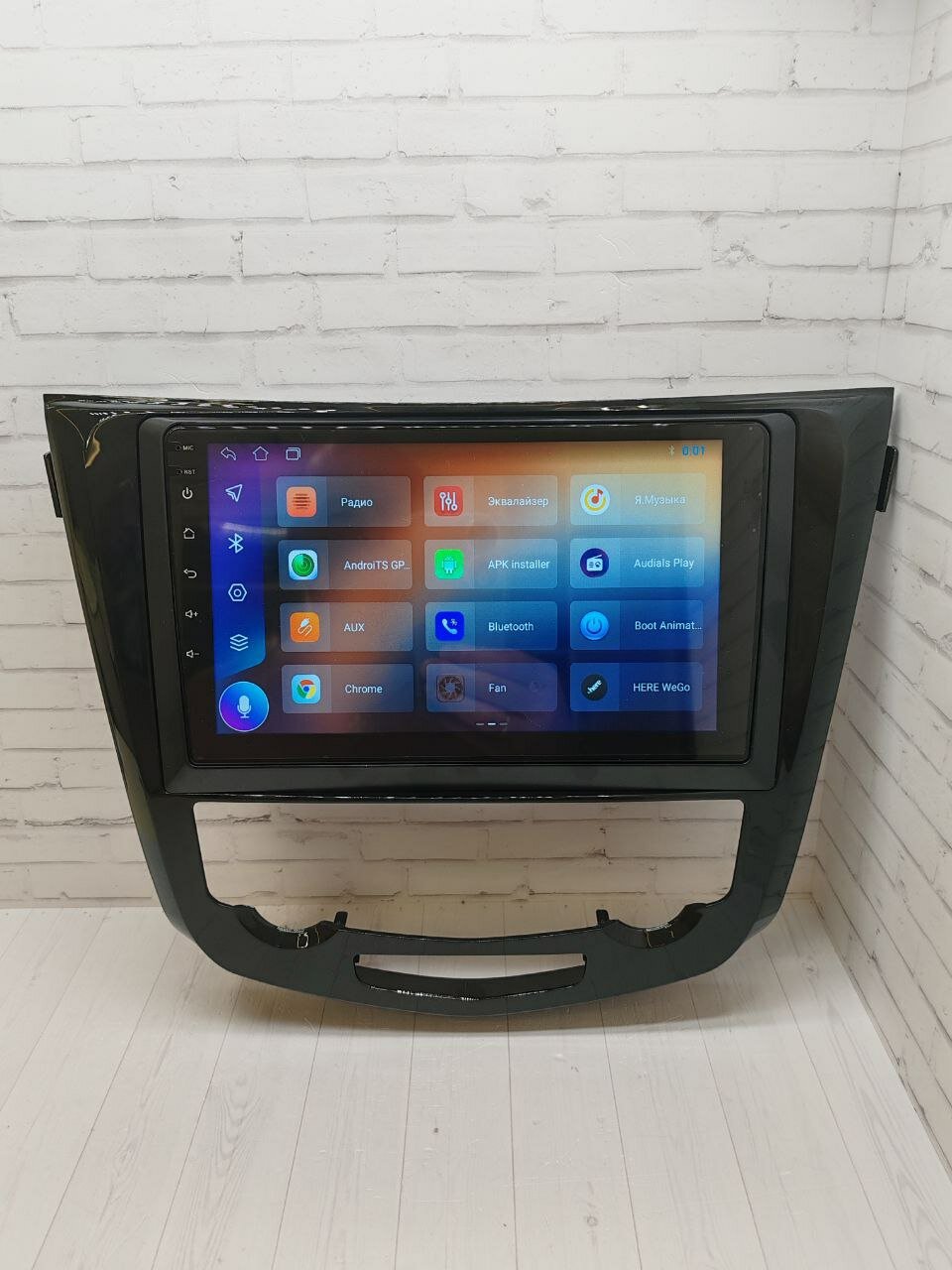 Магнитола андроид BOS-MINI 4/64гб, CarPlay, WiFi, GPS, USB, Блютус, Кулер, для Ниссан Кашкай-2, X-Tрейл (Nissan Qashkai J11, X-Trail) 2014-2022 — фото 1