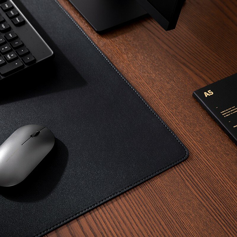 Коврики Для Мыши Xiaomi Xiaomi Extra Large Dual-Sided Mouse Pad, Black, Extra Large Size, Leather Texture, Natural Oak, Easy Storage, for Study And Office Use
