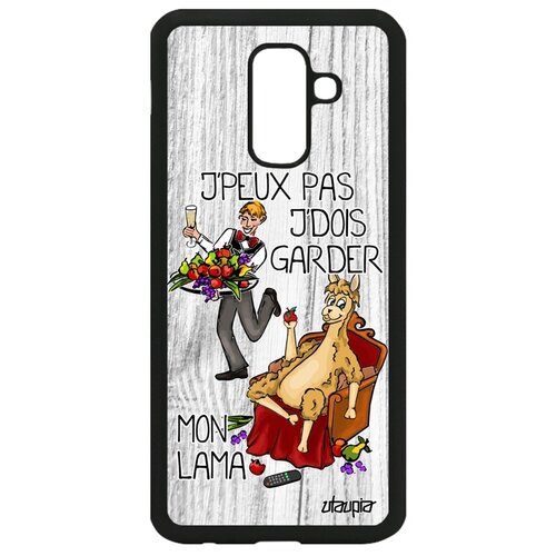 фото Чехол на мобильный galaxy a6 plus 2018, "не могу - у меня лама!" прикол повод utaupia