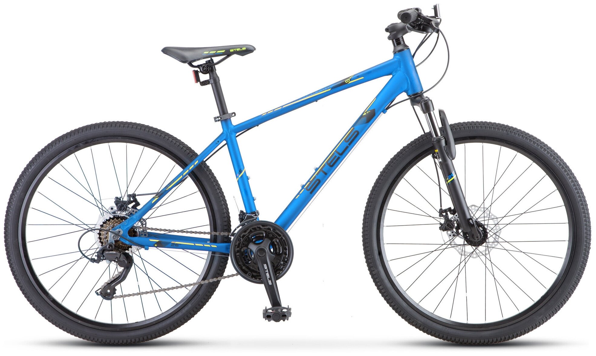 Велосипед горный STELS NAVIGATOR 590 MD (26") рама 18" Синий/салатовый