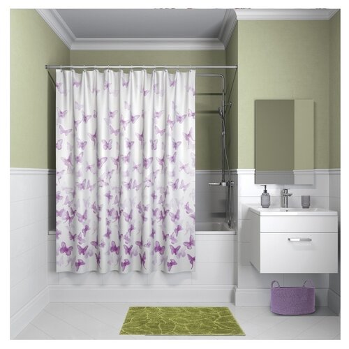 фото Штора для ванной комнаты iddis b01p118i11 180х180 см полиэстер