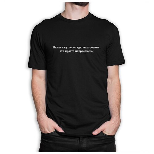фото Футболка dream shirts ненавижу перепады настроения мужская m черная