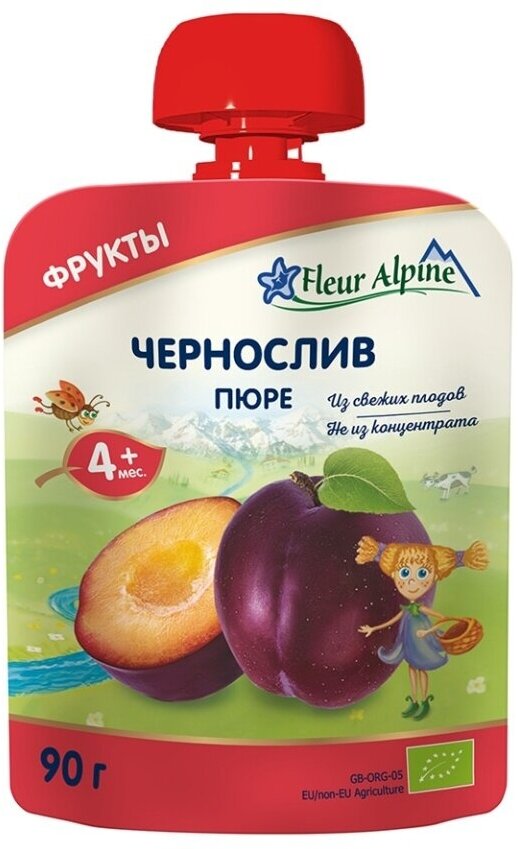 Пюре детское Fleur Alpine чернослив 4 месяцев