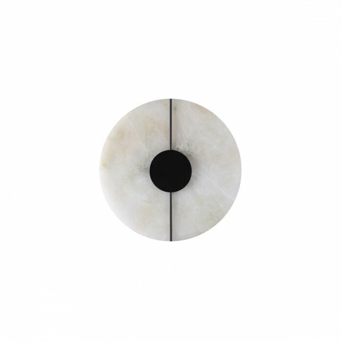 фото 4311/12WL MIDCENT ODL22 125 светлый мрамор/черный металл Настенный светильник IP20 LED 10W 277Лм 3000K NAXOS