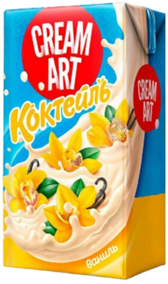 Коктейль молочный "CREAMART" 0,1% (ваниль) 1л