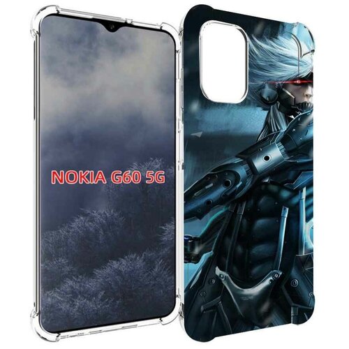 Чехол MyPads Metal Gear Rising Revengeance для Nokia G60 5G задняя-панель-накладка-бампер