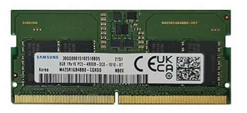 8GB Samsung DDR5 SODIMM 4800MHz M425R1GB4BB0-CQK 1.1V, M425R1GB4BB0-CQK