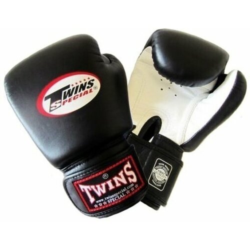 Боксерские перчатки Twins Special BGVL-3 черно-белые, 14 унц.