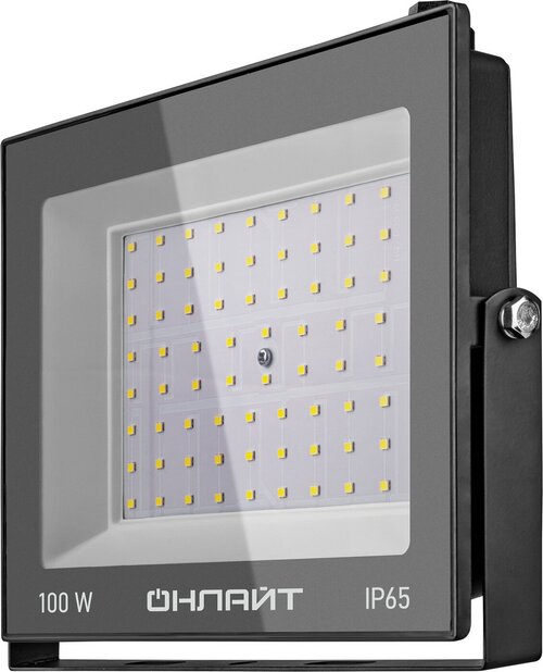 Прожектор светодиодный ОНЛАЙТ OFL-100-4K-BL-IP65-LED 100Вт 4000К IP65 8000лм черный 61947