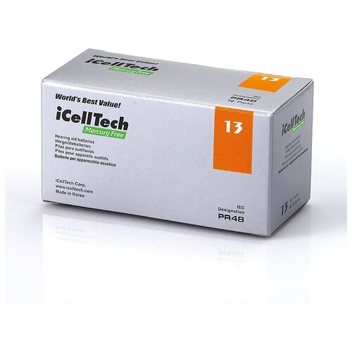 Батарейки для слуховых аппаратов №13 iCellTech (30 штук)