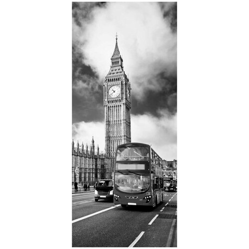 Самоклеящиеся фотообои Биг бен, Лондон, размер: 90x210 см, эффект: черно-белый самоклеящиеся фотообои биг бен лондон размер 90x210 см эффект сепия